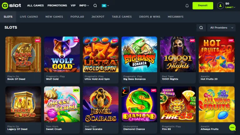 Gslot Casino Screenshot 2