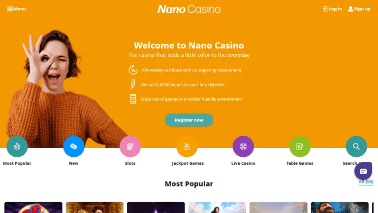Nano Casino Screenshot 1