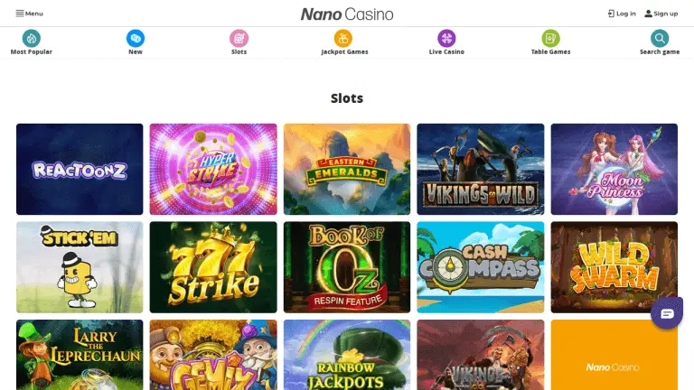 Nano Casino Screenshot 2