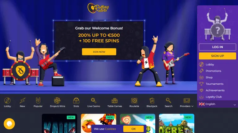 Rolling Slots Casino Screenshot 1
