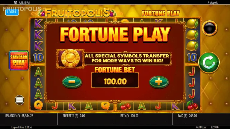 Fruitopolis Fortune Play Free Spins